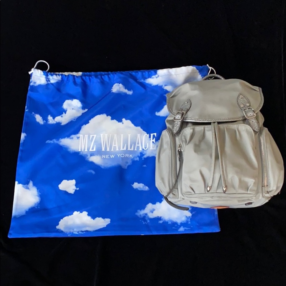 MZ Wallace Silver Backpack